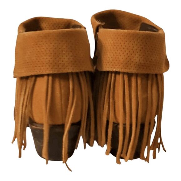 JUSTIN BOOTS Reba Brown Suede Western Boot Size 8.5B - Picture 5 of 6